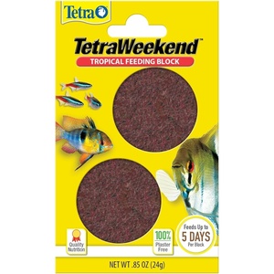 Tetra Weekend and Vacation Feeder Slow-Release Fish Food for Tropical Fish 1.06 Ounce (Pack of 1)(0.85 Ounce (Pack of 1))