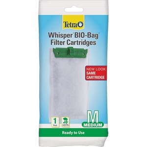 Tetra Whisper Bio-Bag Medium Filter Cartridges for Aquariums, 12 Count, Unassembled, Fits Tetra Whisper Fish Tank Filters 5-10 Gal, PF-10, IQ 10(Standard)