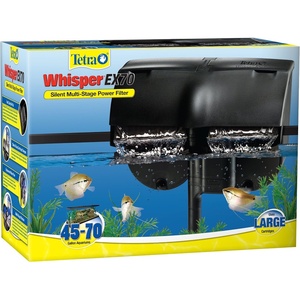 Tetra Whisper EX 70 Filter For 45 To 70 Gallon aquariums, Silent Multi-Stage Filtration(45-70 Gallons)