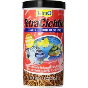 TetraCichlid Floating Cichlid Sticks 11.3 Ounces, Pond Fish Food, Nutritionally Balanced(11.3 Ounce (Pack of 1))