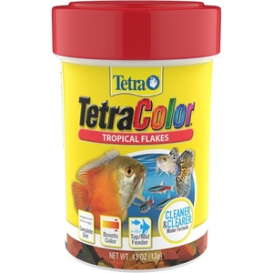 TetraColor Tropical Flakes, Color Boosting Fish Food, Nutritionally Balanced Diet for Tropical Fish, 7.06 oz(Tropical)