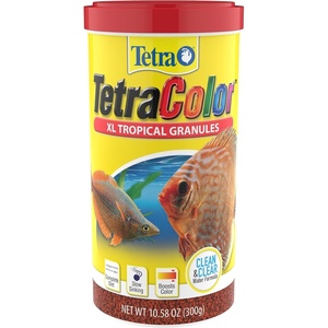 TetraColor XL Tropical Granules with Natural Color Enhancer, 10.58 Oz(10.58 Ounce (Pack of 1))