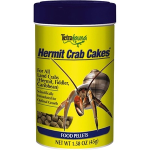 TetraFauna Hermit Crab Cakes 1.58 Ounces, Food Pellets For All Land Crabs, 100ml (16976)(1.58 Ounce (Pack of 1))