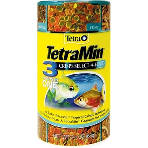 TetraMin Crisps Select-A-Food 2.4 Ounces, Fish Food, Variety Pack (77037)(2.4 Ounce (Pack of 1))