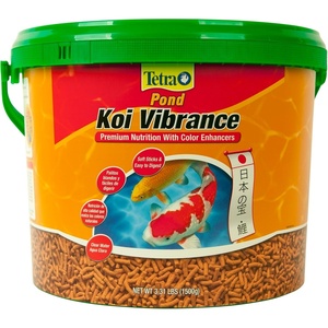 TetraPond Koi Vibrance, Soft Sticks, Easy to Digest Floating Pond Food, 5.18 lbs(3.31 Pound (Pack of 1))