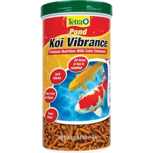 TetraPond Koi Vibrance, Soft Sticks, Easy to Digest Floating Pond Food, 5.18 lbs(4.94 Ounce (Pack of 1))
