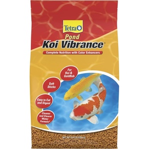 TetraPond Koi Vibrance, Soft Sticks, Easy to Digest Floating Pond Food, 5.18 lbs(5.18 Pound (Pack of 1))