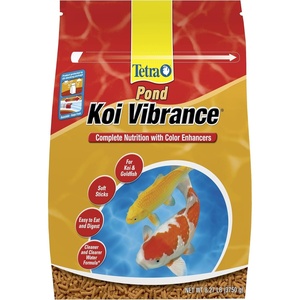 TetraPond Koi Vibrance, Soft Sticks, Easy to Digest Floating Pond Food, 5.18 lbs(8.27 Pound (Pack of 1))