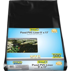 TetraPond Pond PVC Liner, For Ponds Up to 250 Gallons, 7′ x 10′(9 by 17-feet)