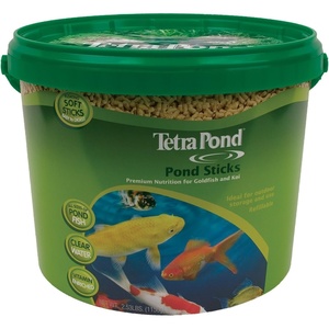 TetraPond Pond Sticks Pond Fish Food for Goldfish and Koi, Healthy Nutrition Clear Water Pond Food(2.53 Pound (Pack of 1))