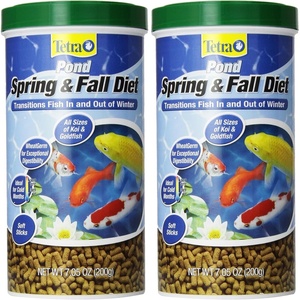 TetraPond Spring And Fall Diet 3.08 Pounds, Pond Fish Food, For Goldfish And Koi, 7 L(7.05 Ounce (Pack of 2))