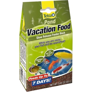 TetraPond Vacation Food Slow Release Feeder Block, 3.45 Ounce – 16477(3.45 Ounce (Pack of 1))