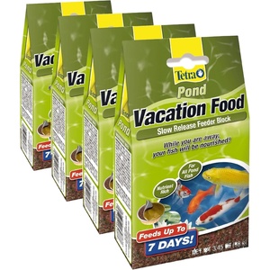 TetraPond Vacation Food Slow Release Feeder Block, 3.45 Ounce – 16477(3.45 Ounce (Pack of 4))