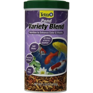 TetraPond Variety Blend, Pond Fish Food, for Goldfish and Koi Yellow 2.25 Pound (Pack of 1)(5.29 Ounce (Pack of 1))