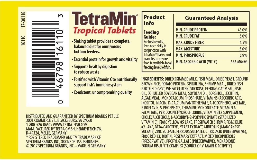 image:imageTetra TetraMin Tropical Tablets 169 Ounces Nutritionally Balanced Fish Food For Bottom Feeders169 Ounce Pack of 2