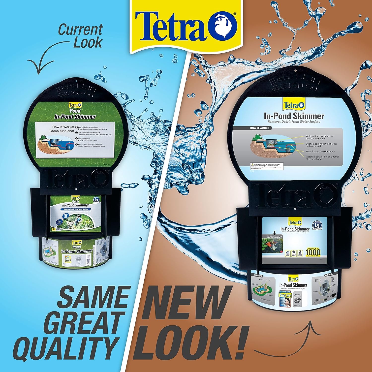 image:imageTetra Pond inPond Skimmer for Ponds Up to 1000 Gal Removes Debris From Pond Surface Before It Stinks Easy To Install amp Clean For Large Ponds 500 to 1000 Gallons