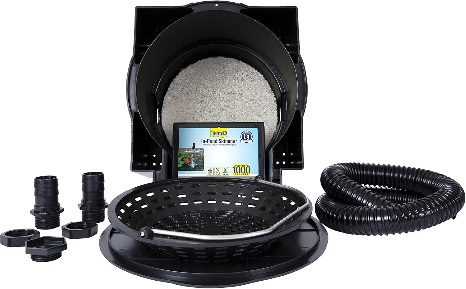 image:imageTetra Pond inPond Skimmer for Ponds Up to 1000 Gal Removes Debris From Pond Surface Before It Stinks Easy To Install amp Clean For Large Ponds 500 to 1000 Gallons