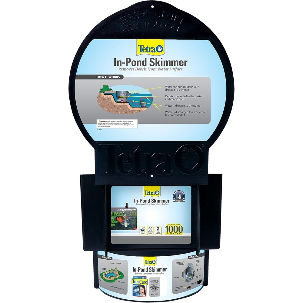 image:imageTetra Pond inPond Skimmer for Ponds Up to 1000 Gal Removes Debris From Pond Surface Before It Stinks Easy To Install amp Clean For Large Ponds 500 to 1000 Gallons